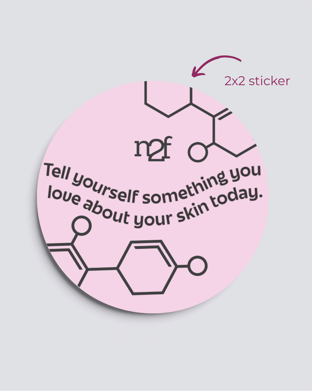 skin positivity sticker