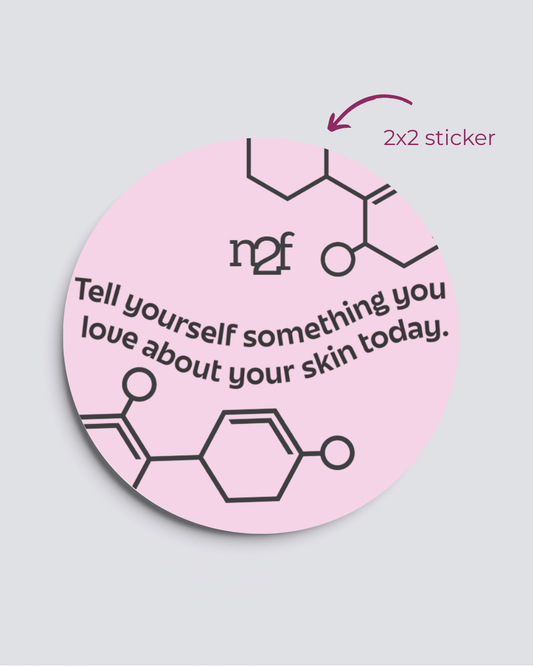 skin positivity sticker