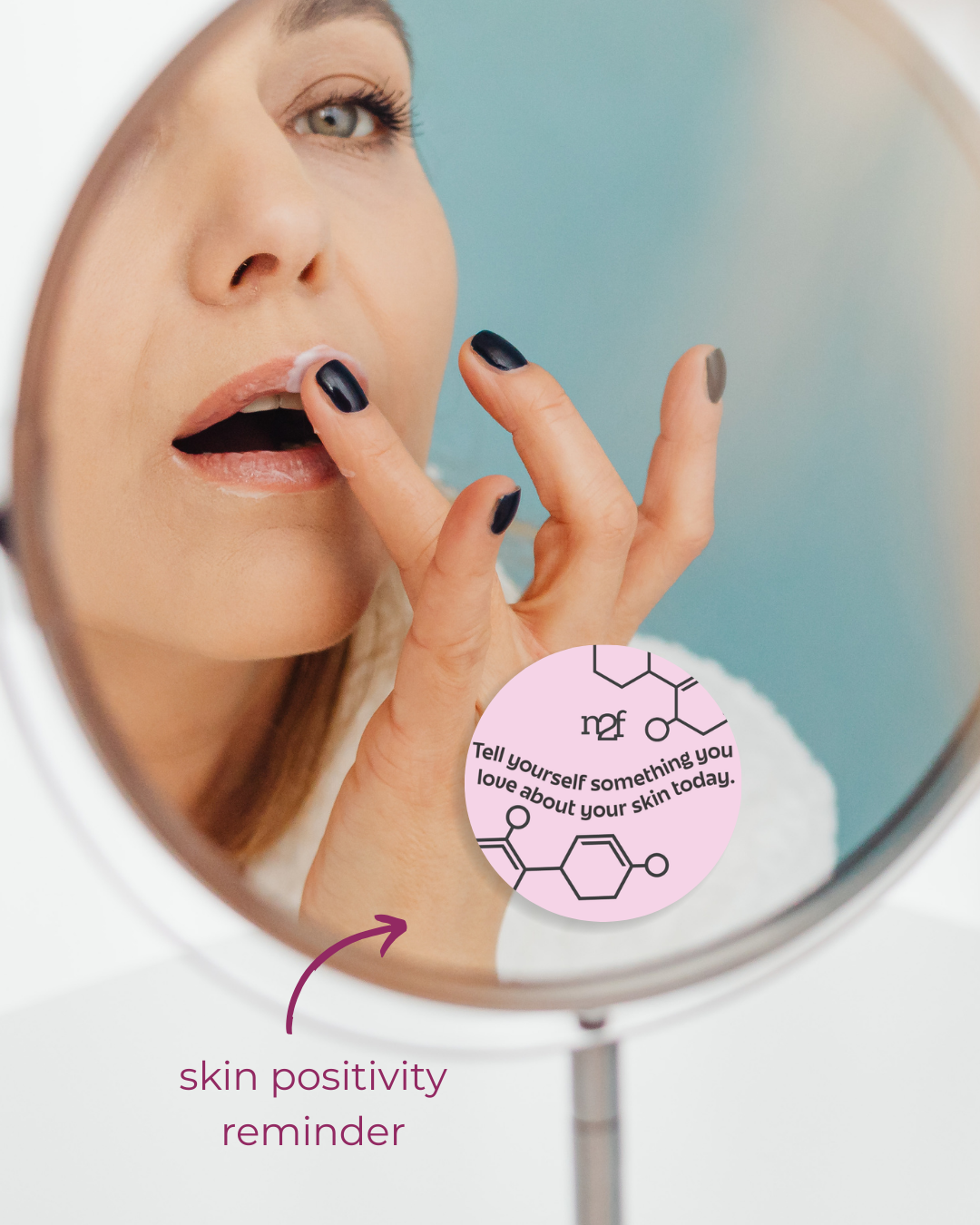 skin positivity sticker