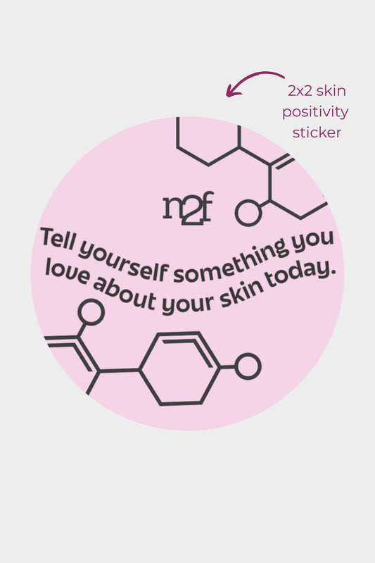 skin positivity sticker